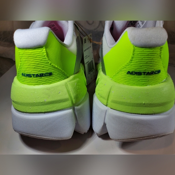 Adidas Women's Adistar CS2 Running Training Shoes White Silver Pink Neon Size 9 - Picture 9 of 12